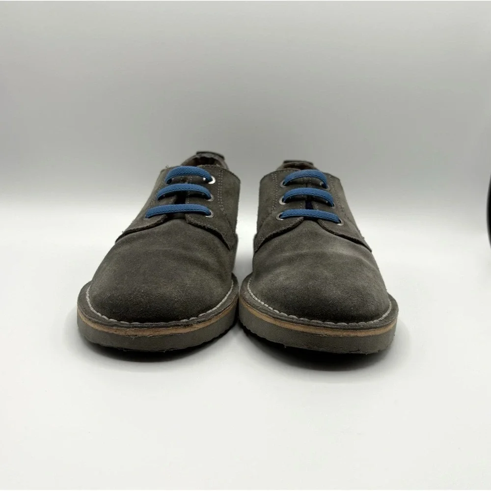 FLORSHEIM Dress Shoe Kids Size 3 M Gray Suede Lace‎ Up Oxford